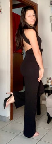 Customer photo review of Tuta intera Black women