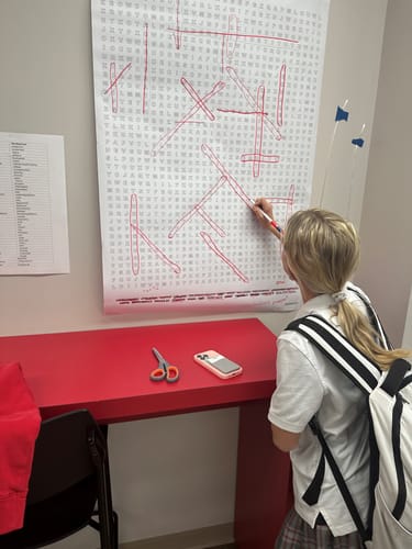 Customer photo review of Custom Personalized Giant Word Search