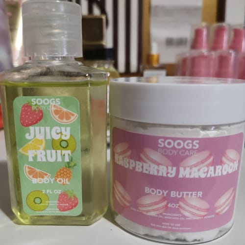 Customer photo review of Juicy Fruit | Moisturizing Body Oil