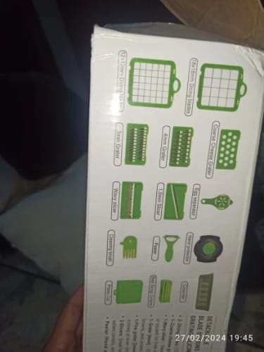 Customer photo review of 14/16-in-1 Multifunctional Vegetable Chopper: Slicer, Dicer & Grater