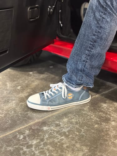 Customer photo review of Men's Gulf Low-Top Sneakers in Stone Blue