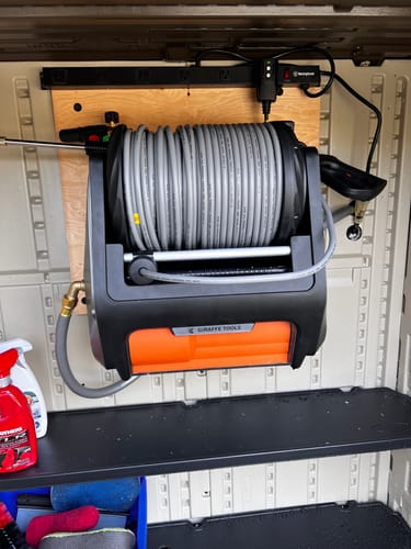 Customer photo review of Grandfalls Retractable Pressure Washer Pro