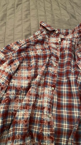 Customer photo review of INFLATION Brushed Check Oversized Shirts Unisex