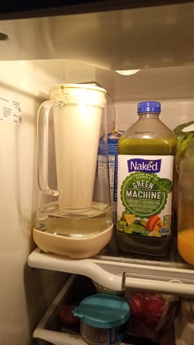 Customer photo review of Glacierfresh P01 Water Pitcher 7 Cup with Membrane and Activated Carbon Filter