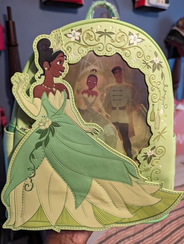 Customer photo review of Loungefly Disney Princess and the Frog Tiana Lenticular Mini Backpack - Preorder