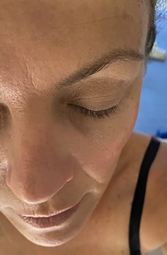 Customer photo review of LASH GROWTH SERUM
