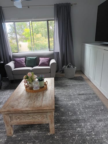 Customer photo review of Louis Grey Transitional Rug