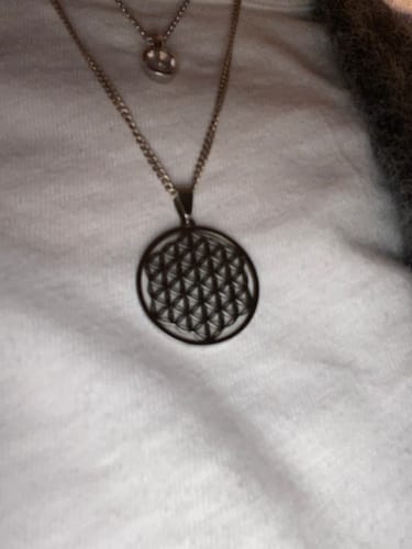 Customer photo review of BLUME DES LEBENS HALSKETTE - EDELSTAHL