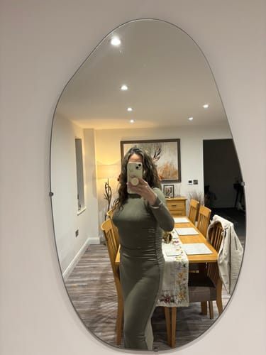 Customer photo review of Luxe Ribbed Knit ‘Bella’ Midi Dress