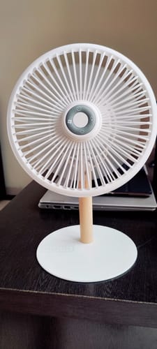 Customer photo review of NUUK LĪT | Table Fan with Mood Light