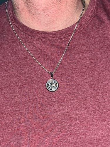 Customer photo review of "To My Soulmate" - Compass Pendant