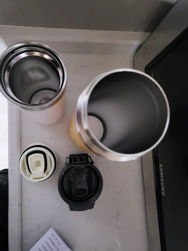 Customer photo review of Stanley The Aerolight Transit Mug Rose Quartz Metallic 0.47L