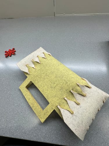 Customer photo review of 3mm Thick 100% Wool Designer Felt By Foot - Earth Tones