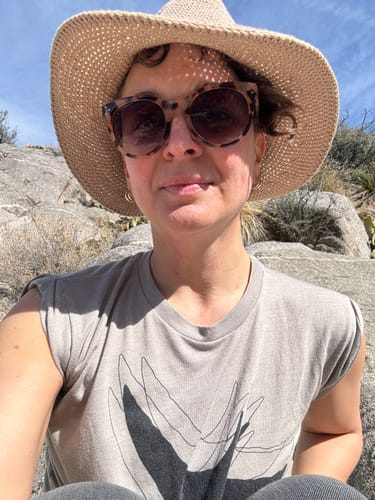 Customer photo review of Packable Sun Hat Nativo