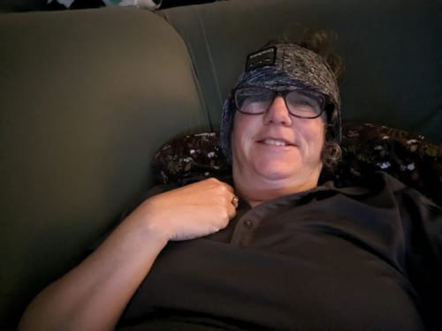 Customer photo review of CozyBand Wireless Headphones