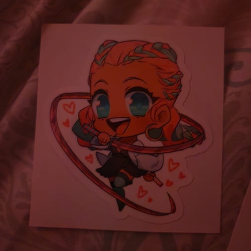 Customer photo review of Hispanic Mitsuri Sticker