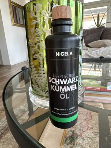 Customer photo review of Ägyptisches Bio Schwarzkümmelöl ungefiltert - kaltgepresst in Rohkostqualität - 200ml