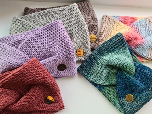 Customer photo review of EMMA - Doppellagiges Stirnband | Berry