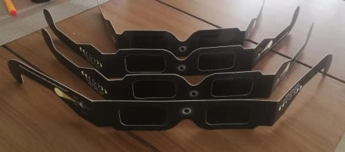 Customer photo review of Annular Solar Eclips Paper Solar Eclipse Glasses Random Color Total Solar Eclipse Outdoor Glasses Eclipse Glasses