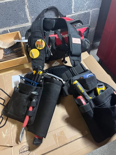 Customer photo review of Perkins Builder Brothers Magnetic Drill Bit Holder with Secure Tool Belt Clip-On - 2-Pack