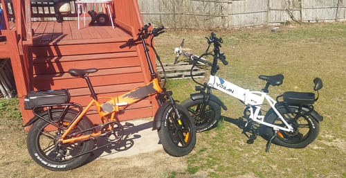 Customer photo review of V3 2.0 Folding Fat Tires Adult All Terrain Electric Bike