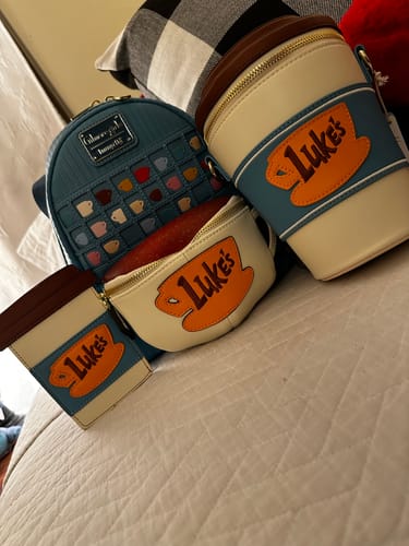 Customer photo review of Loungefly Gilmore Girls Luke's Diner Domed Coffee Cup Mini Backpack - Preorder