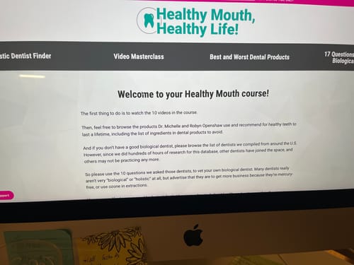 Customer photo review of Healthy Mouth Course
