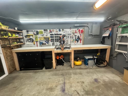 Customer photo review of Ridgid & Delta Cruzer 12” Miter Saw Dust Collection