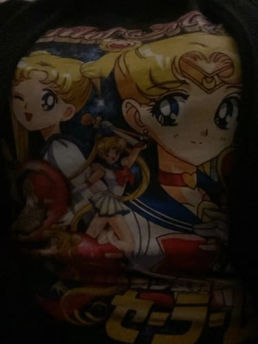 Customer photo review of Vintage Washed Sailor Moon T-shirts: Oversized Streetwear featuring Tsukino Usagi - Cute Girl Manga Tops Tees