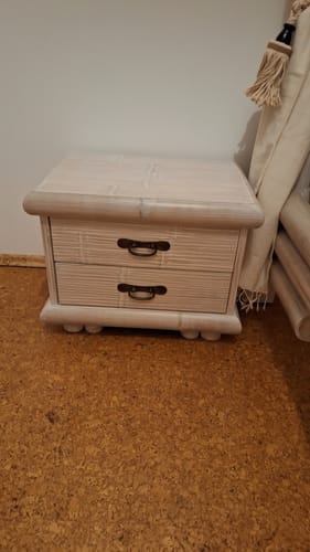 Customer photo review of Bambus Nachttisch TABANAN weiß