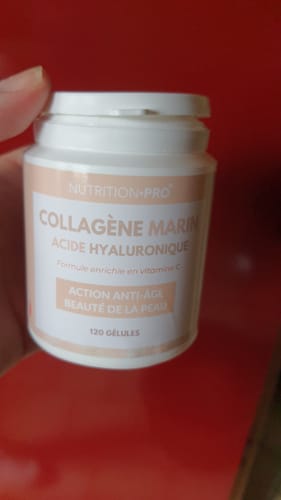 Customer photo review of COLLAGÈNE MARIN HYDROLYSÉ / ACIDE HYALURONIQUE - 120 GÉLULES