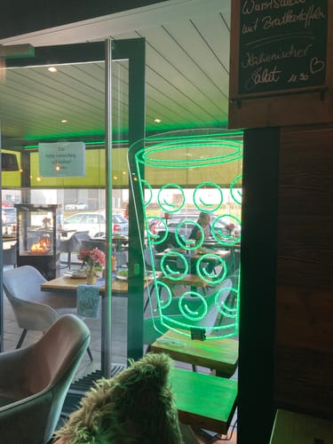 Customer photo review of Neon Dubbeglas