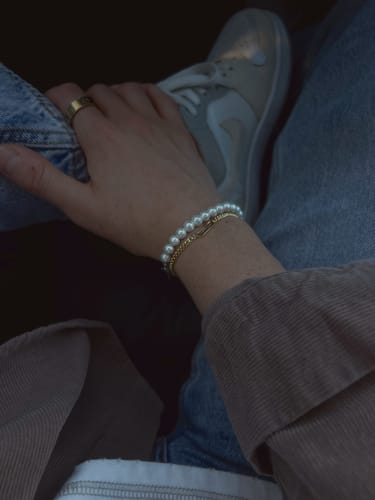 Customer photo review of Classic Pearl Bracelet