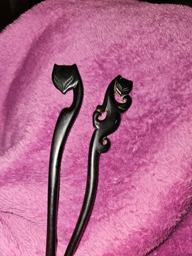 Customer photo review of Lucky Fox Hair Stick