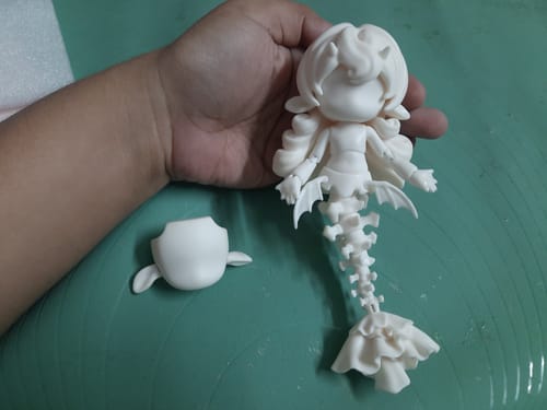 Customer photo review of Bonbon Galaxy 1/12 BJD Mermaid Body - Bone Fish