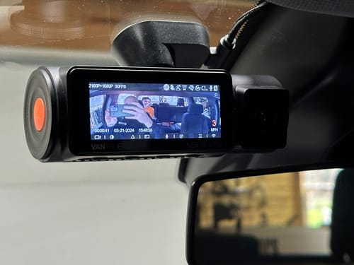 Customer photo review of Vantrue Nexus 4 PRO (N4 PRO) 3-Channel 4K HDR w/ Sony STARVIS 2 Dash Camera