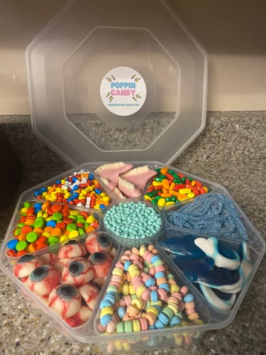 Customer photo review of Poppin Candy Custom Candy Platter