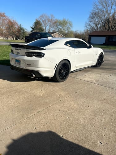 Customer photo review of 6th Gen Camaro Track Package Rear Trunk Spoiler Wing