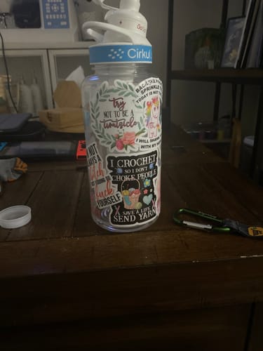 Customer photo review of Try Not To Be a Twatsicle Sticker