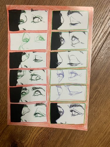 Customer photo review of Wandering Eyes Mini Prints 7x5