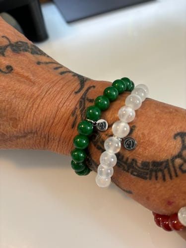 Customer photo review of Green Jade Bracelet