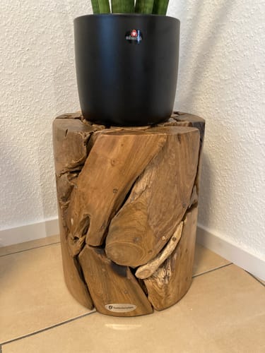 Customer photo review of Teak Holz Säule XILON rund