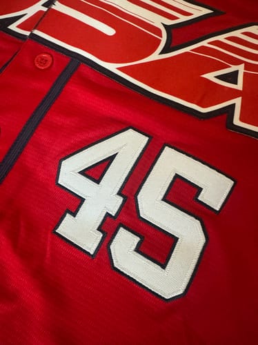 Customer photo review of Trump #45 USA Baseball Jersey