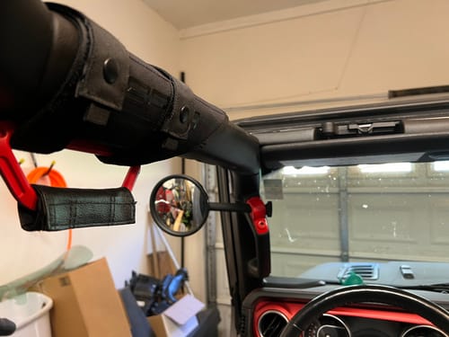Customer photo review of Gladiator JT A-Pillar Side Mirrors with Base Mount Driver AND Passenger