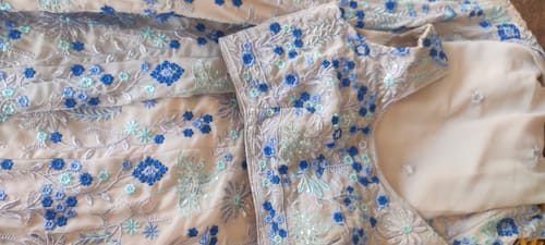 Customer photo review of Gray Color Sequence Embroidery Work Designer Wedding Wear Lehenga Choli