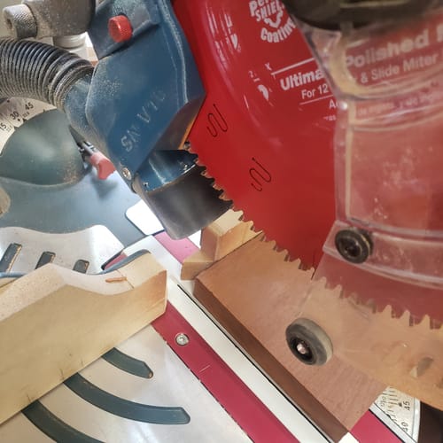 Customer photo review of Bosch Axial Glide Miter Saw Dust Chute (Gen II)