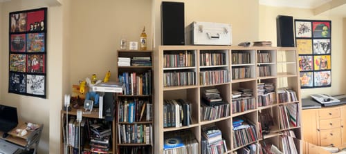 Customer photo review of 12" Vinyl Record Display Frame - LP Wall Storage