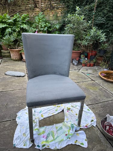 Customer photo review of Fabric Paint -- Dark Grey