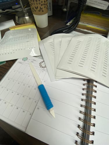 Customer photo review of LDL MINI Pop-In-Panel, Meal Planner