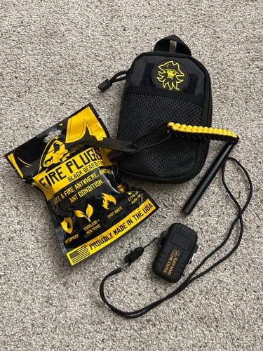 Customer photo review of Black Beard Fire Plug Kit | Fire Starter Kit